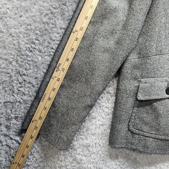 Talbots Womens Gray Skirt Suit Set Size 18 XL Wool Blend - Picture 14 of 16